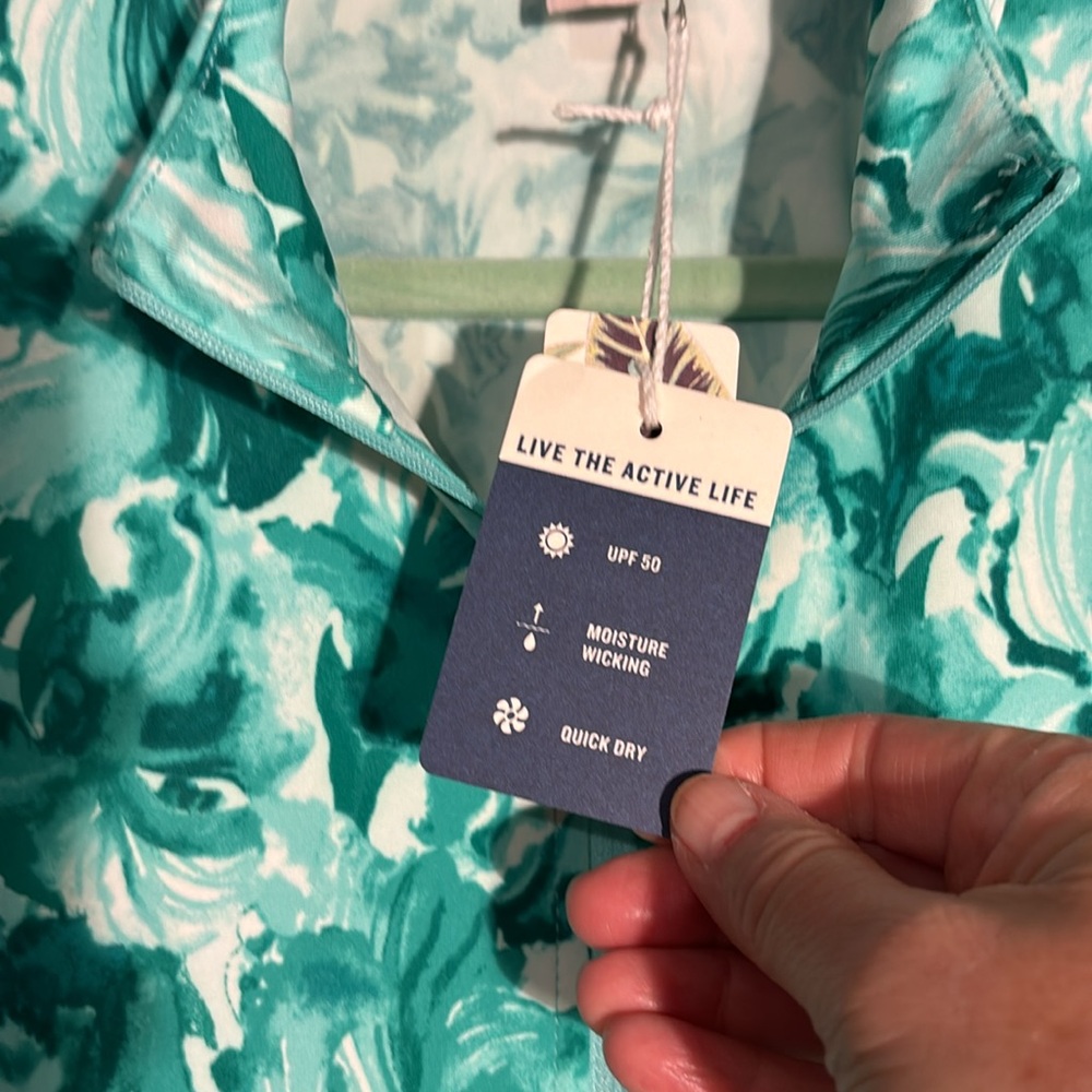 TOMMY BAHAMA Azure Upf 50 Golf Long Sleeve Active Zip Up Jacket - Picture 8 of 15